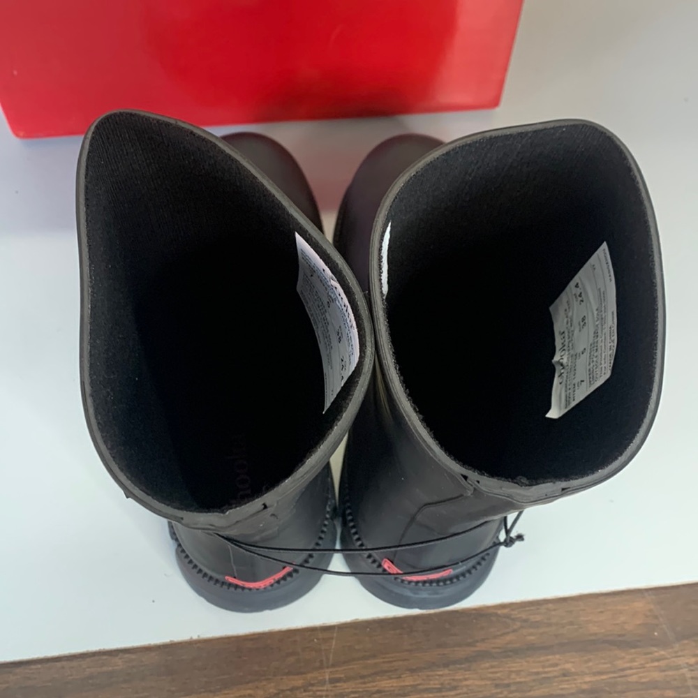Brand New- NWT Women’s Chooka Rain Boot Waterproof Memory Foam Black - Picture 5 of 6